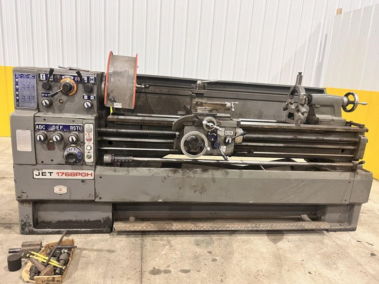 17" x 68" JET MODEL #1768PHG ENGINE LATHE 2-3/8" HOLE: STOCK #20867