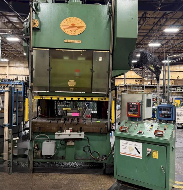 150 TON FEDERAL DOUBLE CRANK GAP FRAME PRESS