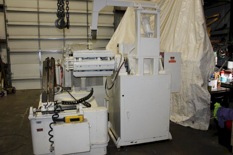 10,000 LB X 20" X .175" ROWE UNCOILER AND STRAIGHTENER WITH COIL CAR