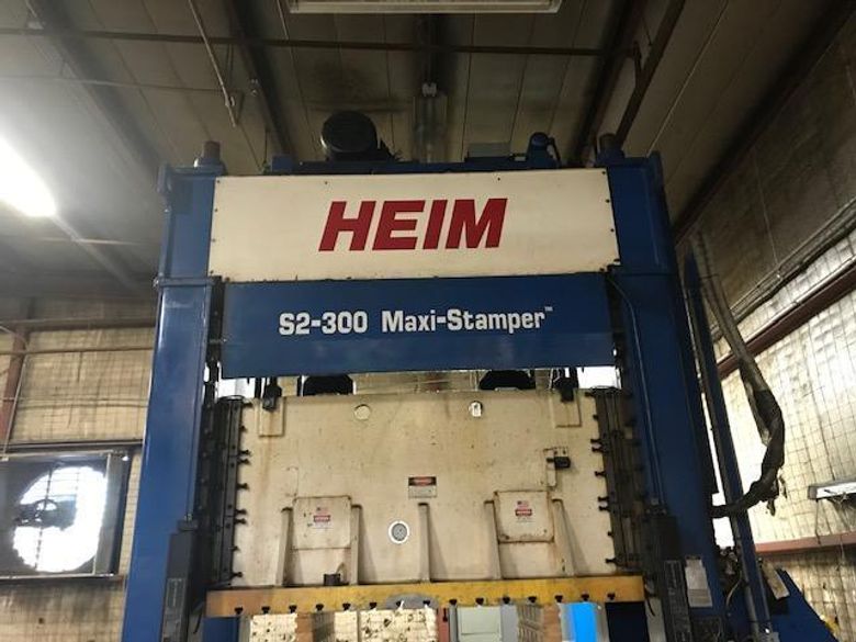 300 Ton Heim Maxi Stamper Straight Side Double Crank Press