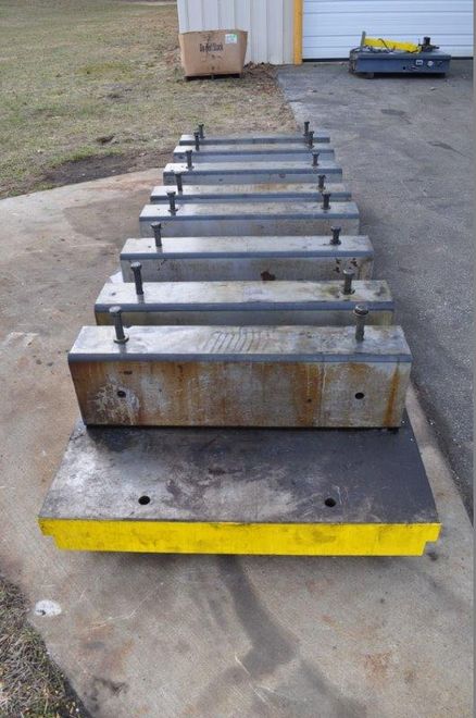 144" x 43" x 5-1/2" THICK T SLOTTED BOLSTER PLATE