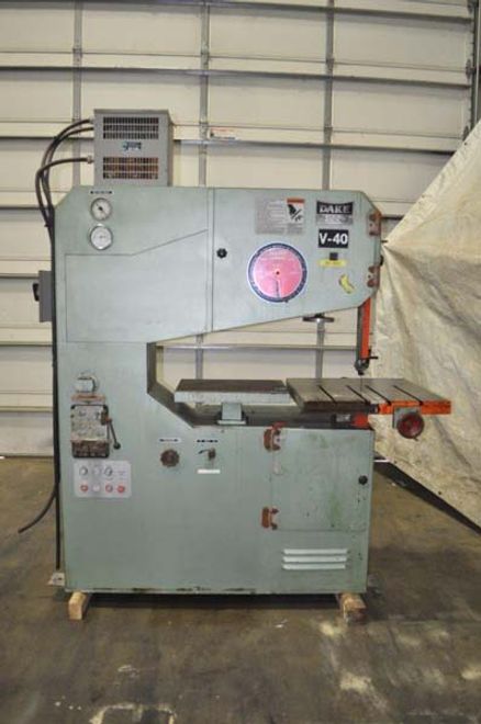 40" DAKE AND JOHNSON VERTICAL BAND SAW