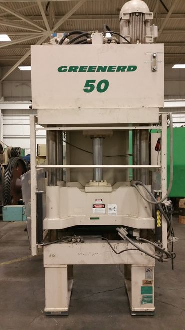 50 TON GREENERD 4 POST HYDRAULIC PRESS
