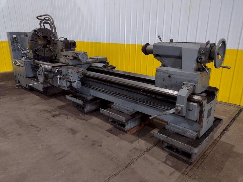 38" X 120" POREBA MODEL TPL-90/M *** 12" HOLLOW SPINDLE *** ENGINE LATHE: STOCK #18538