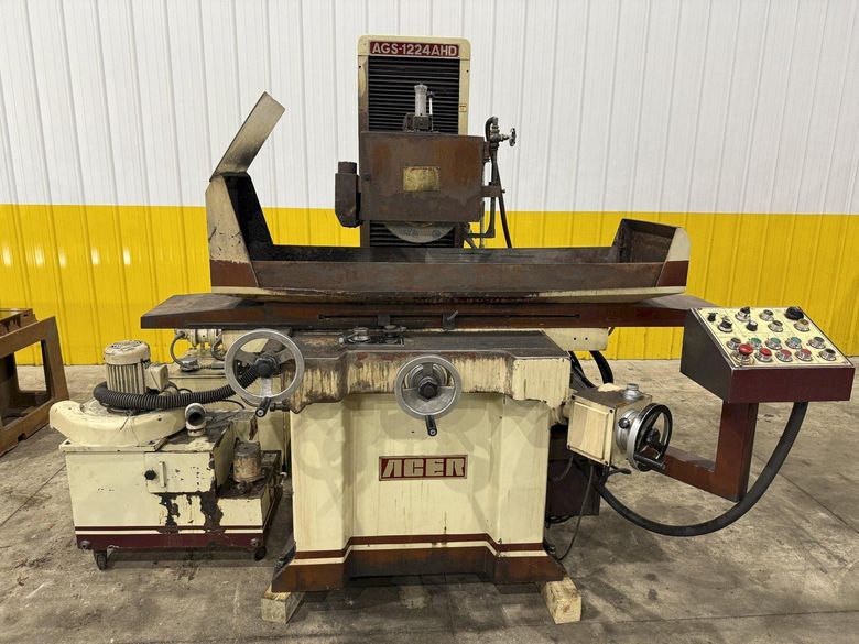 12" X 24" ACER MODEL #AGS-1224AHD HYDRAULIC HORIZONTAL SURFACE GRINDER: STOCK #23370