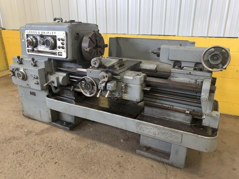 20.5" X 30" LODGE & SHIPLEY POWERTURN ENGINE LATHE, 2-1/8" HOLE: STOCK 13121