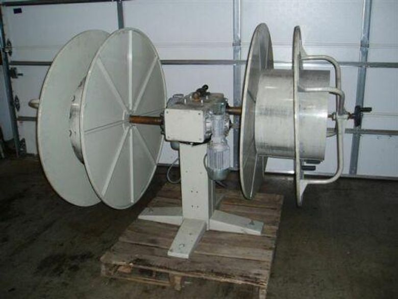 1000 LB x 16" PA Industries Motorized Double End Uncoiler