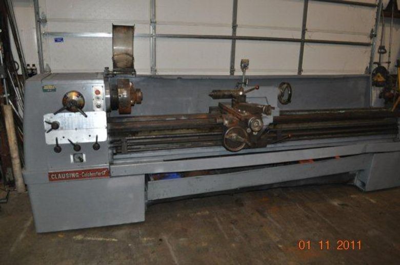 17" X 120" CLAUSING COLCHESTER ENGINE LATHE