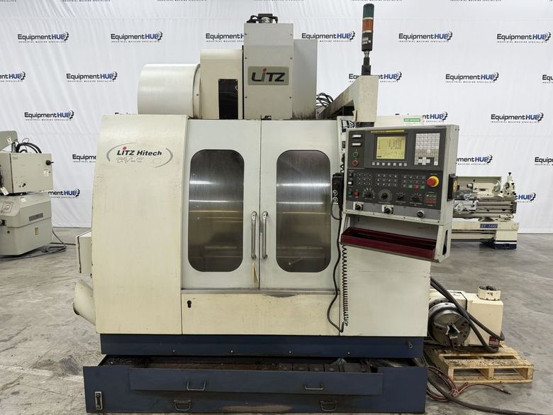 Litz Hitech CV-800 Vertical Machining Center w/ 4th Axis Rotary Table