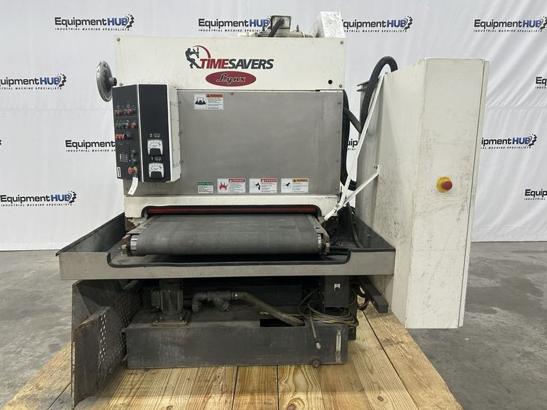 Timesavers Lynx 37MWT-DD-60 37″ 2-Head Wet Wide Belt Sander Deburring & Finishing Machine