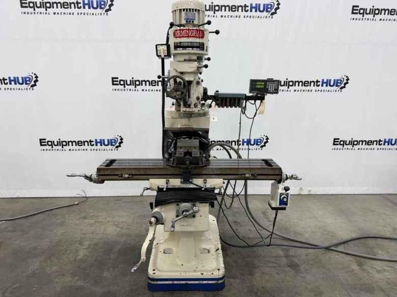 Birmingham BPS-1649 9″ x 49″ Vertical Milling Machine w/ Acu-Rite DRO & Power Feed