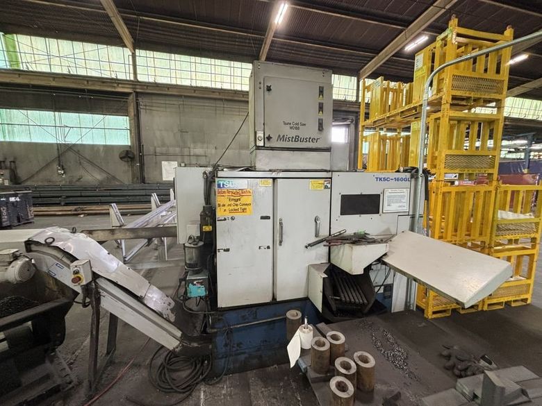 Tsune TK5C-160GL 6″ CNC High Speed Cold Saw with Automatic Bar Loader