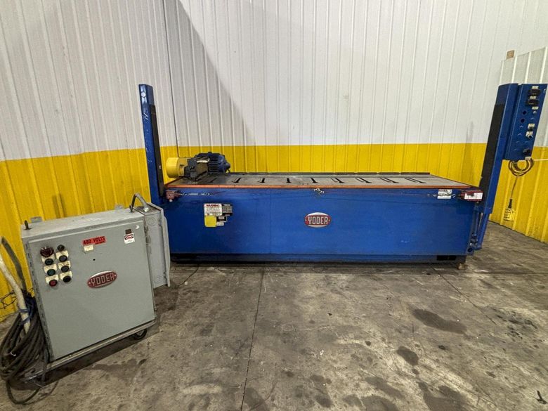 9 STAND YODER MODEL M1-1/2 ROLLFORMER BASE WITH ELECTRICS / MAGNETEK GPD-515 DRIVE: STOCK #23428