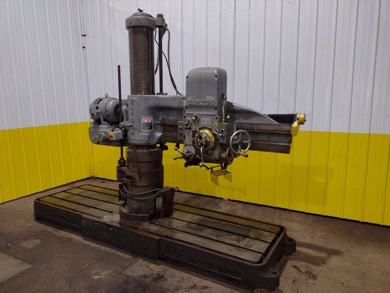 4' X 11" CARLTON MODEL #1A RADIAL ARM DRILL PRESS: STOCK #18320