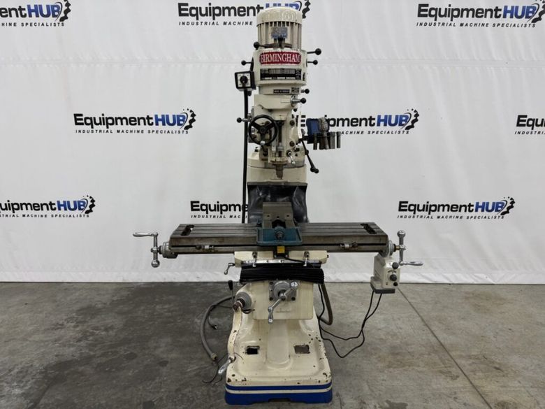 Birmingham BPS-1642 9″ x 42″ Vertical Milling Machine w/ Power Feed, Machinist Vise