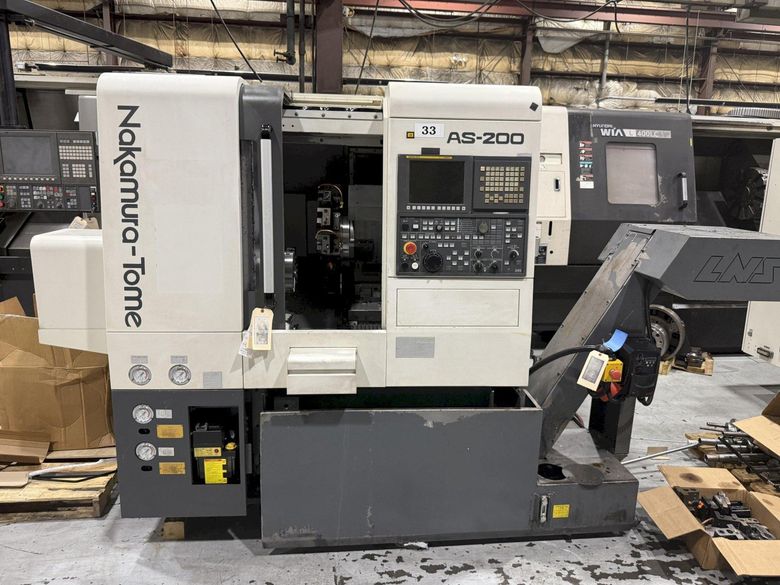 Nakamura-Tome AS-200Y Turning Center. Y-Axis. Live Milling. New-2015