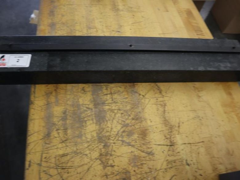 Precision Granite with Steel Straight Edge 35" x 6" x 3" Granite- Auction Item