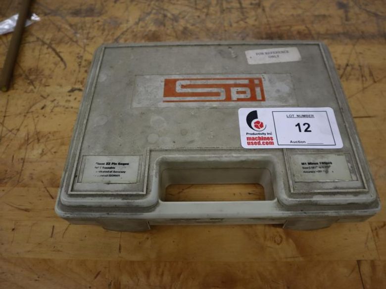 SPI M1 Minus Pin Gages in Case .061-.250"- Auction Item