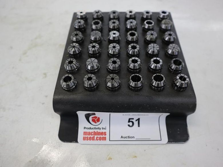 ER16 Flex Collets with Metal Divider Rack- Auction Item