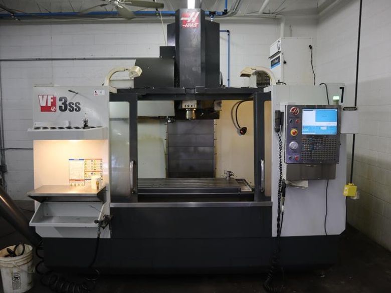 Haas VF-3SS CNC Vertical Machining Center, 12K RPM, Probing, TS Coolant, 4th and 5th Axis Drives - 2010- Auction Item
