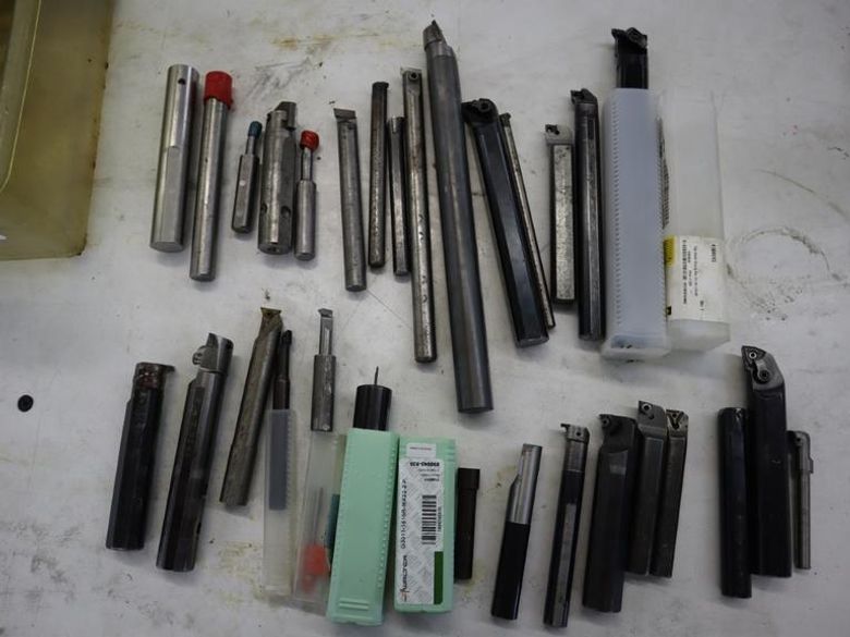 Lathe Boring Bars and Sleeves, Inserted and Carbide Tipped- Auction Item