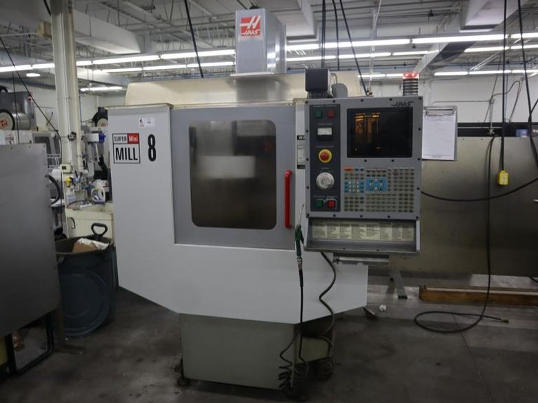 Haas Super Mini Mill CNC Vertical Machining Center, 10K RPM, 10 ATC, Coolant- Auction Item