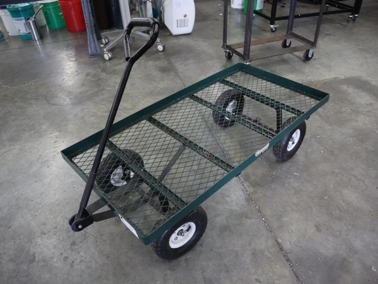 Steel Mesh Utility Wagon with Pneumatic Tires- Auction Item