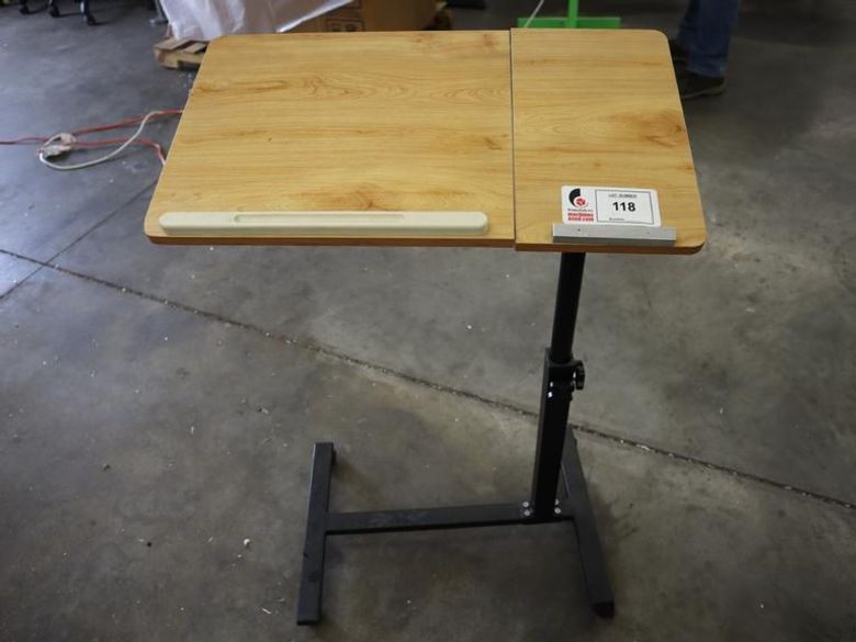 Writing  Desk, Rolling Adjustable Height- Auction Item