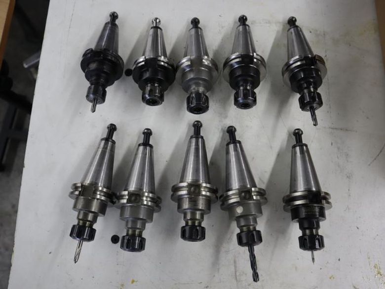 CAT40 (10pcs) ER16 Collet Type, Assorted Brands- Auction Item