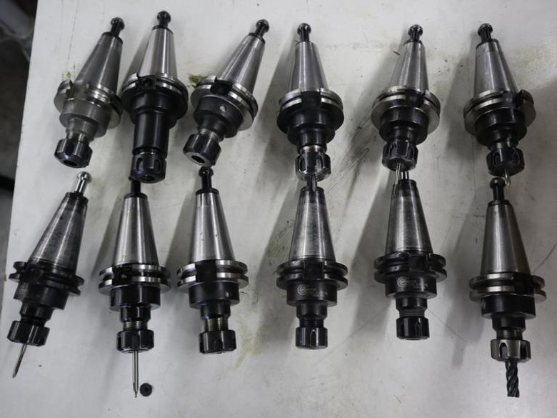 CAT40 ER16 Collet Type Tool Holders (10pcs), Various Brands- Auction Item