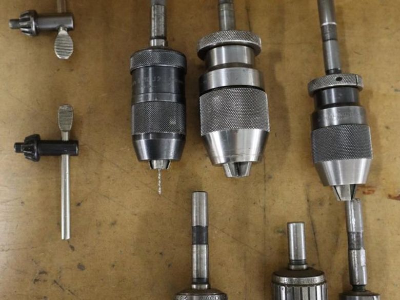 Small Keyed and Keyless Drill Chucks, Assorted Brands, Straight Shanks- Auction Item