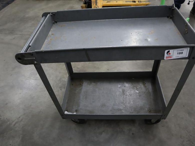 Steel Rolling Shop Cart- Auction Item