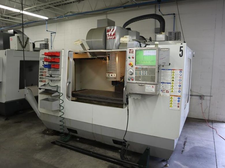 Haas VF-3SSYT CNC Vertical Machining Center, 40"x26"X25", 24 ATC, 12K RPM, Thru Spindle Coolant, Probing, 4th Axis Drive- Auction Item