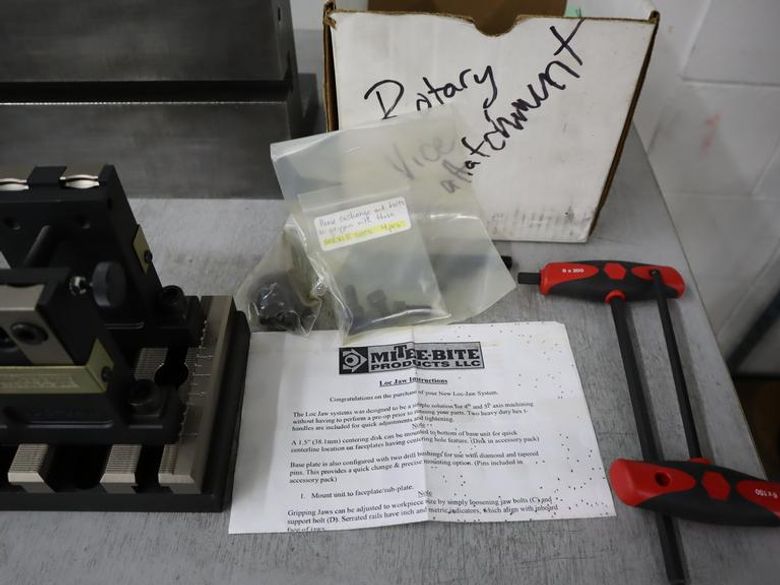 Mitee-Bite Loc Jaw System for use with 4th or 5th Axis Machines- Auction Item