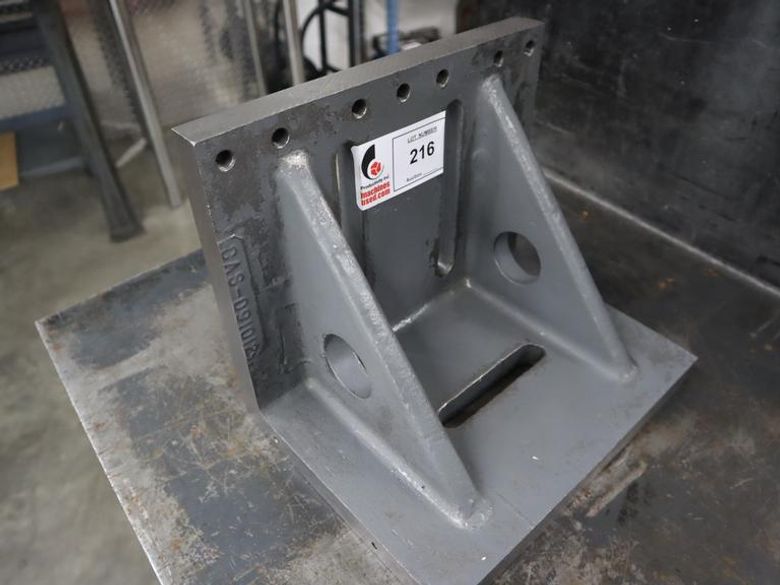 Cast Iron Angle Plate 9" x 12" x 10"- Auction Item