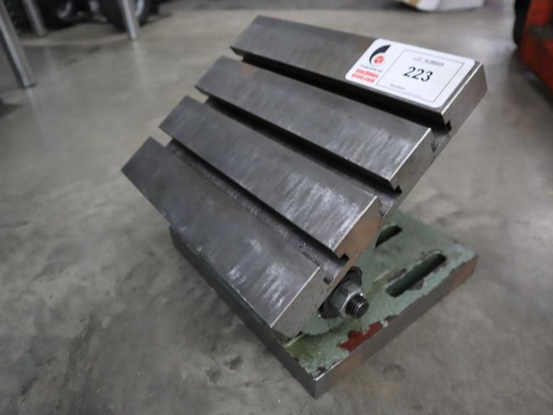 Adjustable T-Slotted Cast Iron Angle Plate- Auction Item