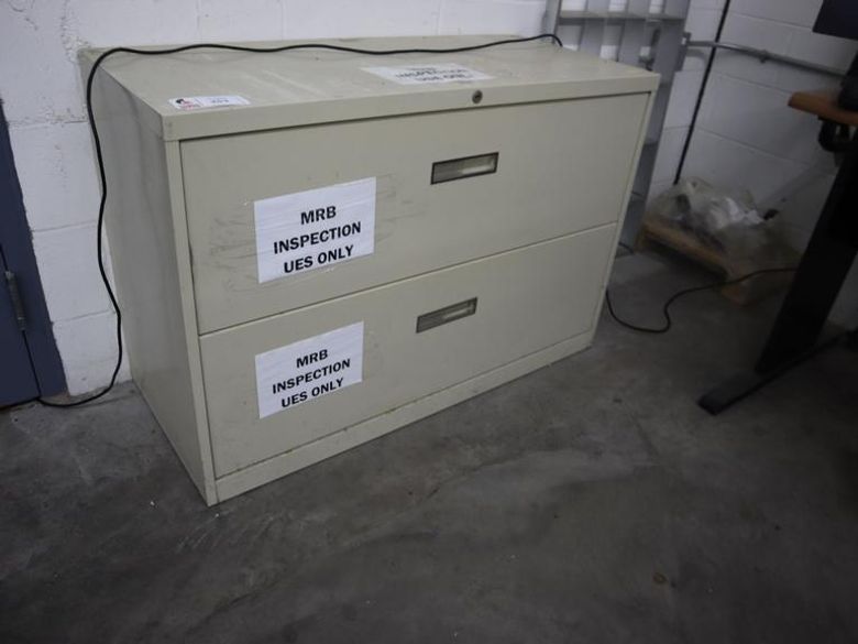 Lateral File Cabinet, (2) Drawer- Auction Item