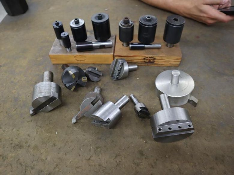 Sierra American Small Slitting Saw Arbor Sets (2), and Assorted Fly Cutters, Straight Shanks- Auction Item