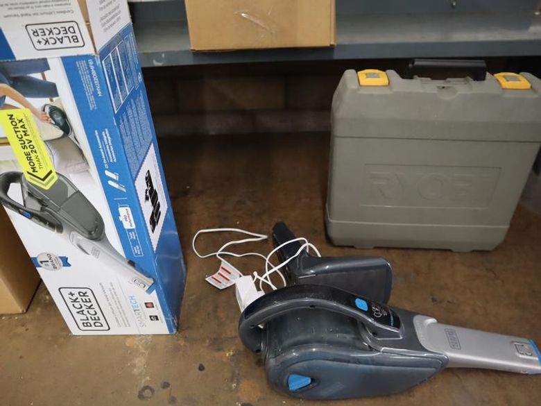Ryobi Corded Drill with Black and Decker Cordless Hand Vac- Auction Item