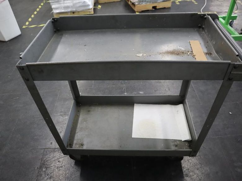 Rolling Metal Shop Cart- Auction Item