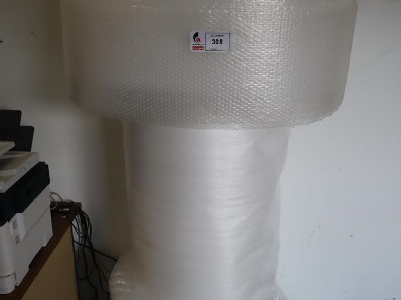 Packaging Materials, 1' & 2' Bubble Wrap, 32" Foam Roll- Auction Item