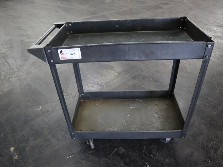 Metal Rolling Shop Cart- Auction Item