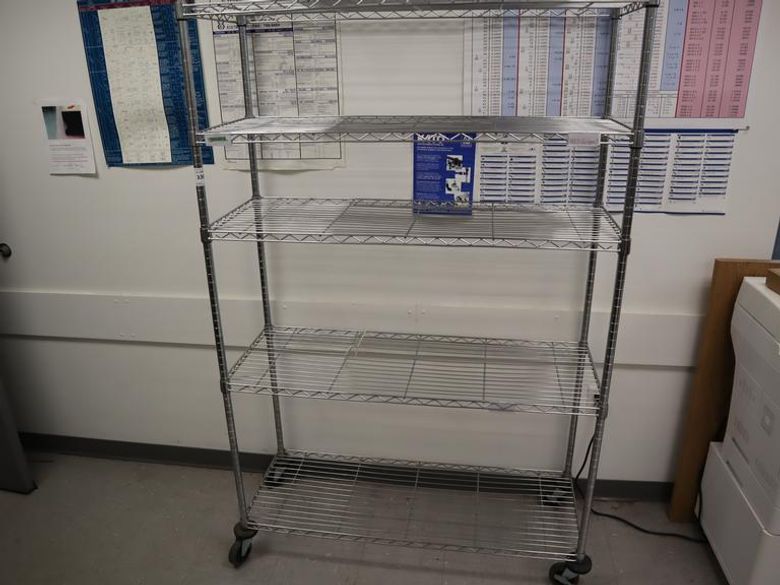 Wire Rack with Wheels and 5 Adjustable Shelves- Auction Item