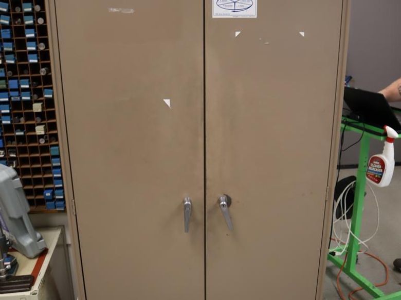 Equipto 2 Door Metal Storage Cabinet with 6 Adjustable Shelves- Auction Item