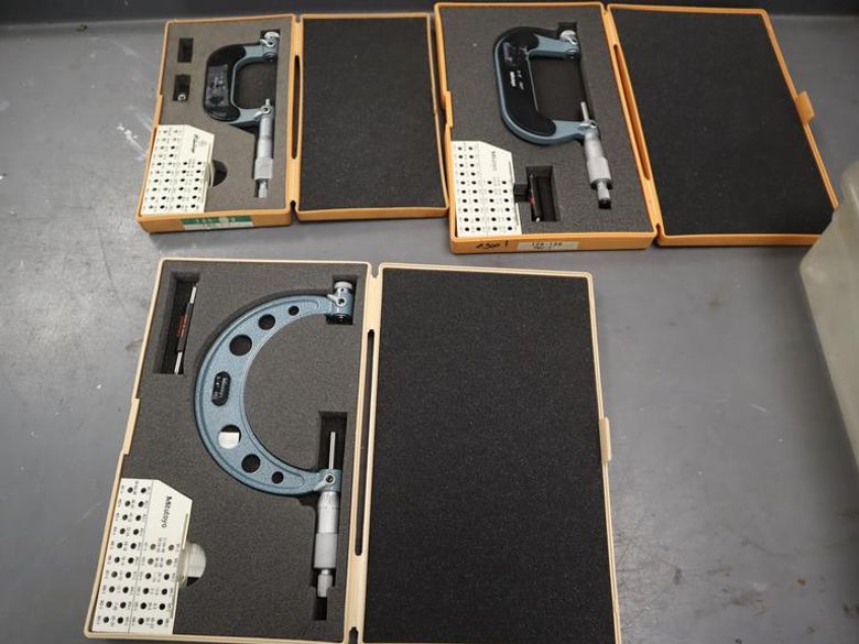 Mitutoyo Standard Micrometers 1-2", 2-3", 3-4", In Protective Cases- Auction Item