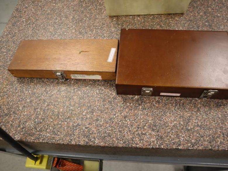 Precision Gage Block Set .050" - 4", and Precision Angle Set In Wood Cases- Auction Item