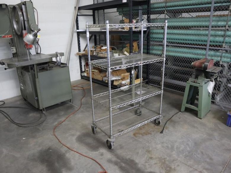 Metro Portable Wire Rack Shelving Unit - 4 Shelves- Auction Item