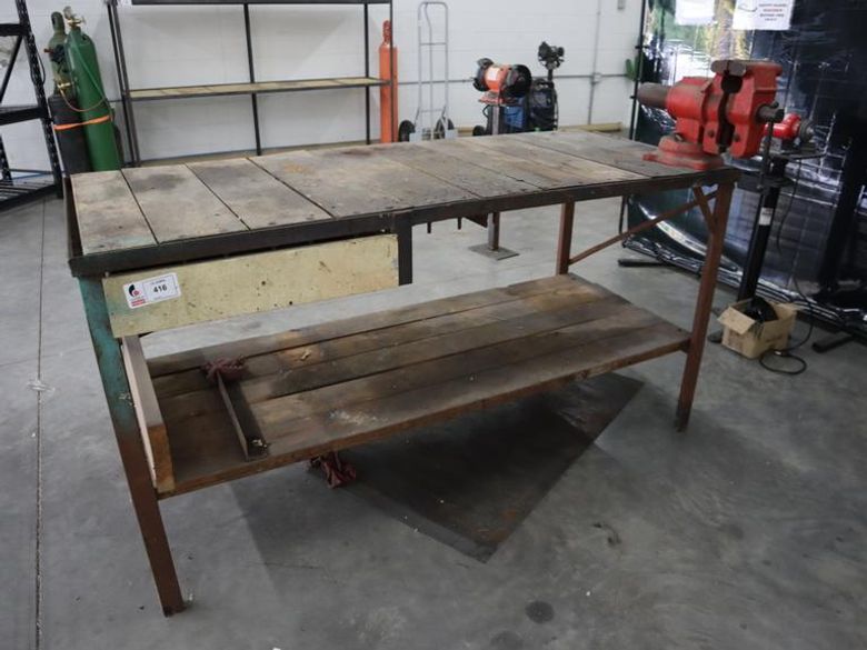 Heavy Duty Work Bench with 6" Bench Vise- Auction Item