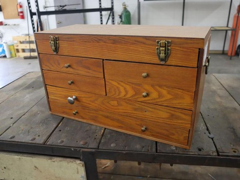Wooden Tool Box | Cabinet- Auction Item