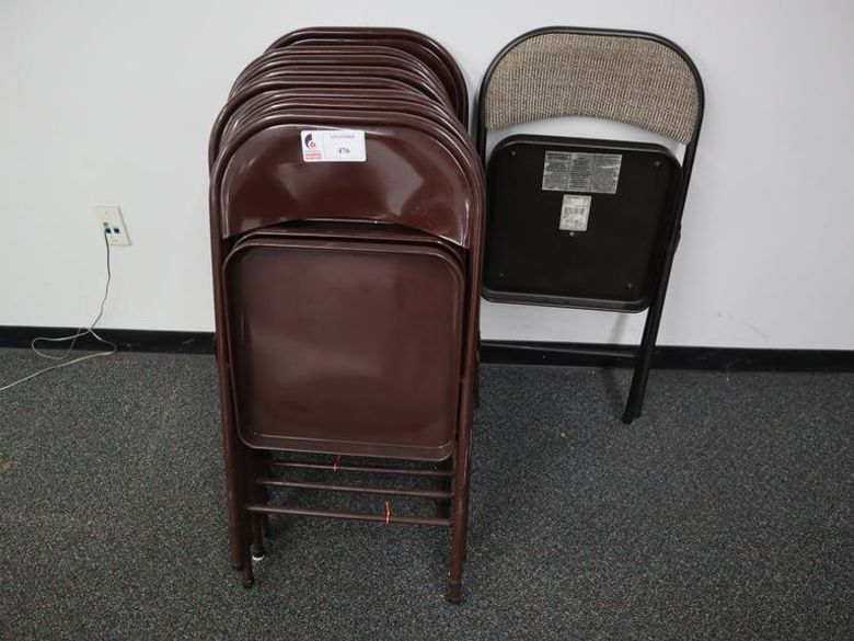 Metal Folding Chairs (9pcs)- Auction Item